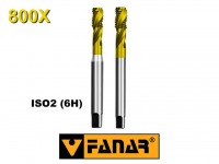 Závitník strojný M - HSSE TiN ISO2(6H) 800X špirálový(40 °), Fanar