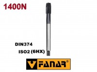 Závitník strojný M8x1,0 HSSE PM TS 1400-HT TiAlSiN ISO2 DIN374 s lámačom triesok , FANAR