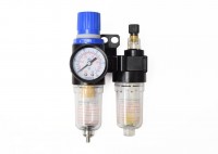 Regulátor tlaku vzduchu 1/4 "G s odkaľovačom - odlučovačom a primazávačom ZFC2000