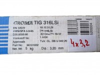 Zvárací drôt 3,2mm ELGA CROMA 316LSi TIG, 1kg