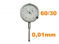 Číselníkový úchylkomer - indikátor 60/30 mm, 0,01 mm
