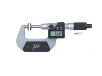 Digitálny strmeňový mikrometer 100-125mm na ozubené kolesá, tanierikový mikrometer, Schut